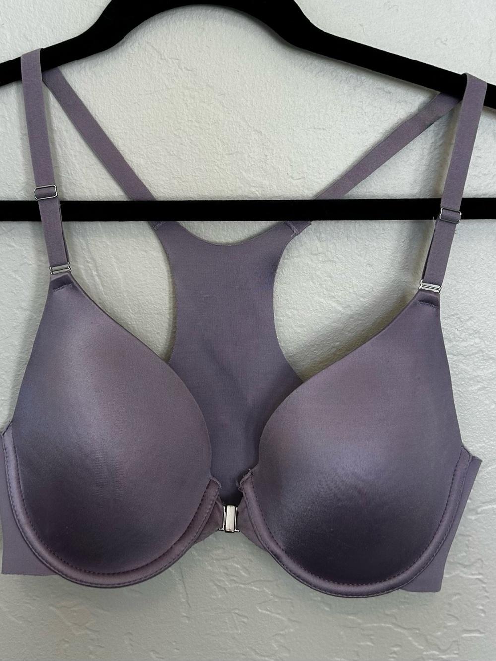 Soma Vanishing Back Front Close Bra Purple 34C Full Coverage